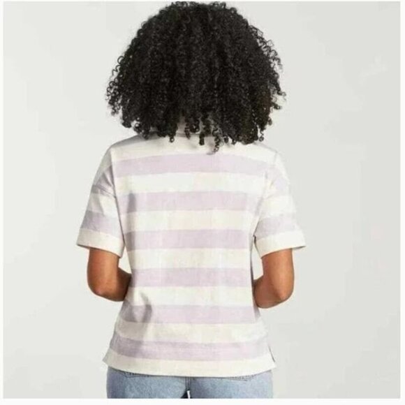Everlane Organic Cotton Retro Striped Varsity Short Sleeve Loose Tee Shirt Small - Picture 2 of 2